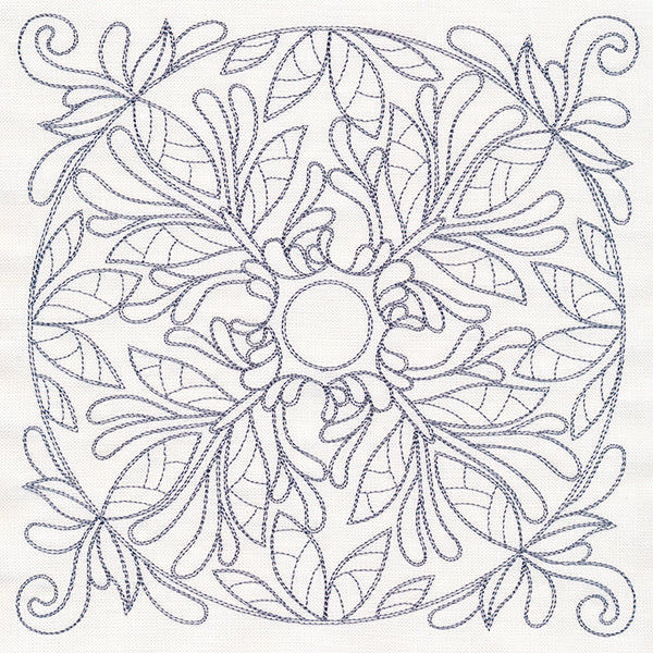 Baroque Beauty Quilting Square 2 (Double Run)