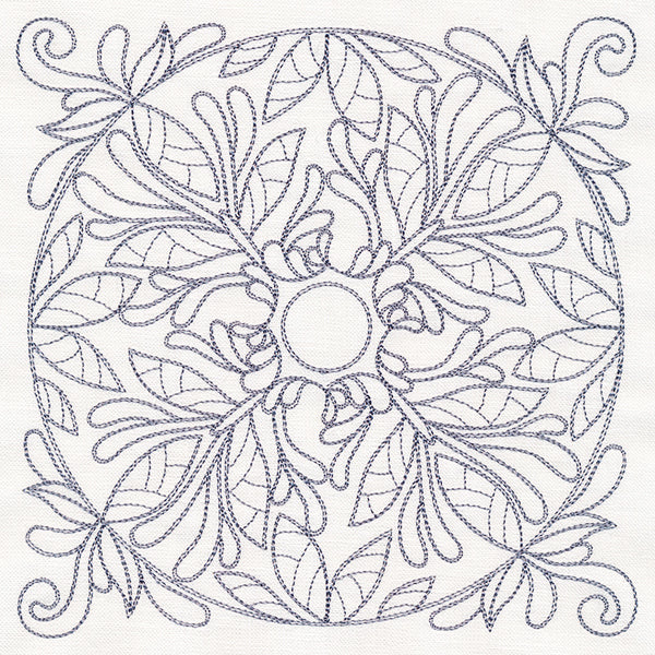 Baroque Beauty Quilting Square 2 (Double Run)