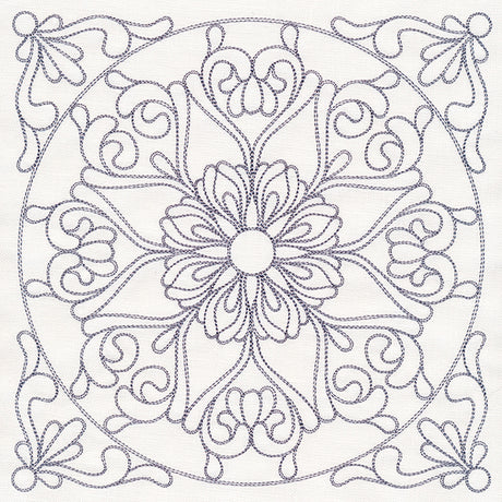 Baroque Beauty Quilting Square 4 (Double Run)