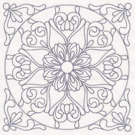 Baroque Beauty Quilting Square 4 (Double Run)