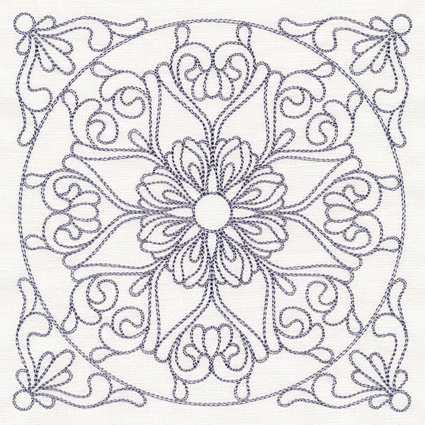 Baroque Beauty Quilting Square 4 (Double Run)