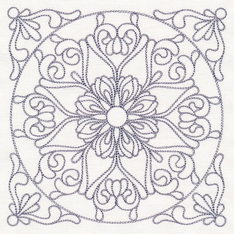 Baroque Beauty Quilting Square 4 (Double Run)