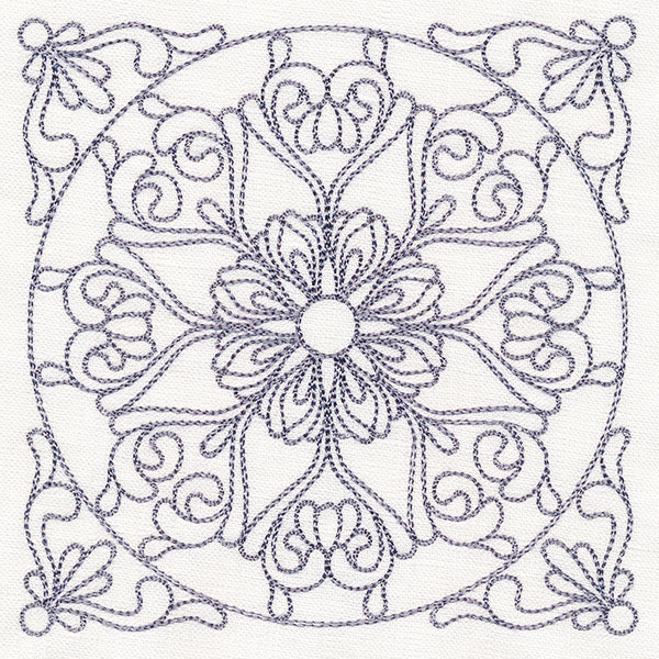 Baroque Beauty Quilting Square 4 (Double Run)