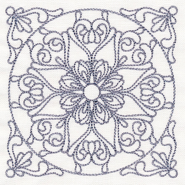 Baroque Beauty Quilting Square 4 (Double Run)