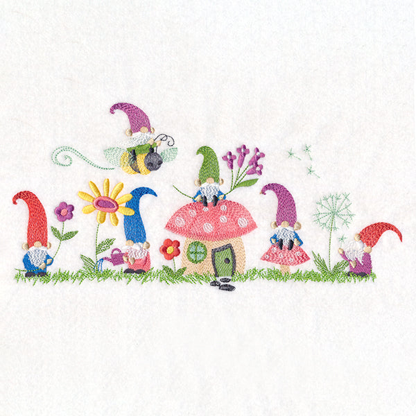 Gnomes at Home Border