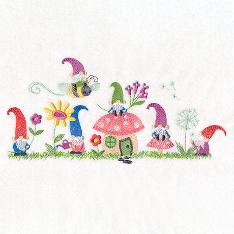 Gnomes at Home Border