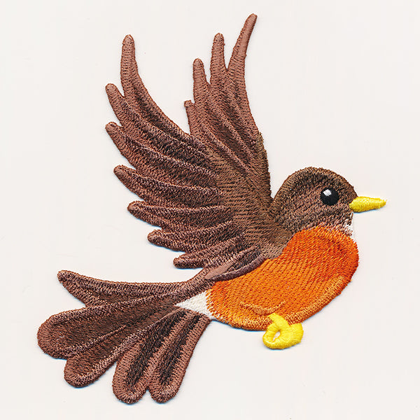 Free-Flying American Robin (In-the-Hoop)