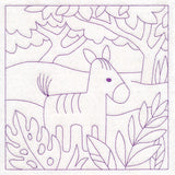 Sweet Safari Zebra Quilting Square (Double Run)