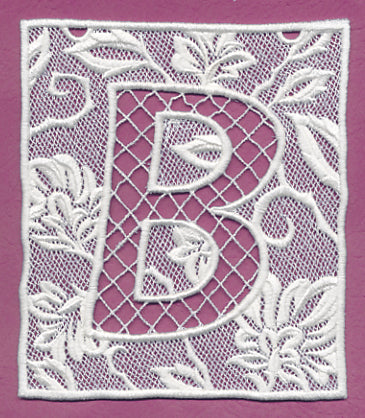 Bunting Letter B (Lace)