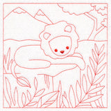 Sweet Safari Lion Quilting Square (Double Run)