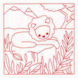 Sweet Safari Lion Quilting Square (Double Run)