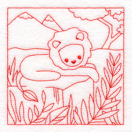 Sweet Safari Lion Quilting Square (Double Run)