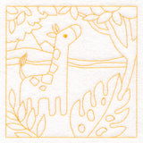 Sweet Safari Giraffe Quilting Square (Double Run)