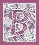 Bunting Letter B (Lace)