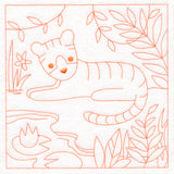 Sweet Safari Tiger Quilting Square (Double Run)