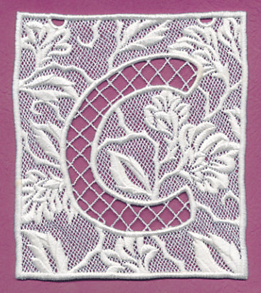 Bunting Letter C (Lace)