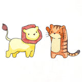Mischievous Tiger and Lion