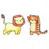 Mischievous Tiger and Lion