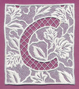 Bunting Letter C (Lace)