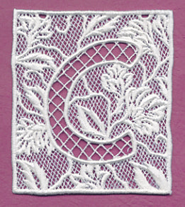 Bunting Letter C (Lace)