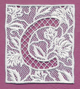 Bunting Letter C (Lace)