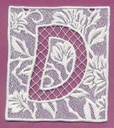 Bunting Letter D (Lace)