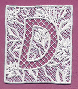Bunting Letter D (Lace)