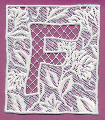 Bunting Letter F (Lace)