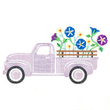 Retro Morning Glory Flower Truck