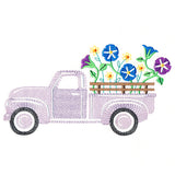 Retro Morning Glory Flower Truck