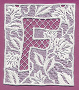 Bunting Letter F (Lace)