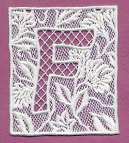 Bunting Letter F (Lace)