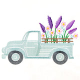Retro Lilac Flower Truck