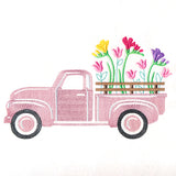 Retro Freesia Flower Truck