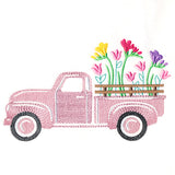 Retro Freesia Flower Truck