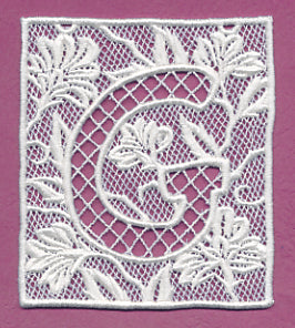 Bunting Letter G (Lace)