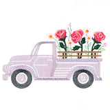 Retro Rose Flower Truck