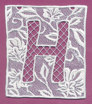 Bunting Letter H (Lace)