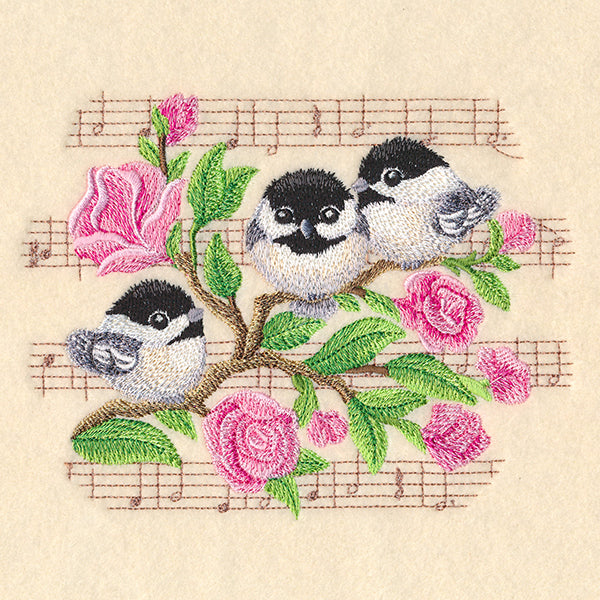 Sweet Songbird Chickadee Trio