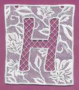 Bunting Letter H (Lace)
