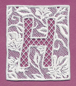 Bunting Letter H (Lace)