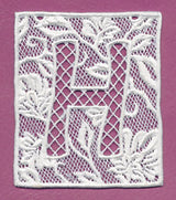 Bunting Letter H (Lace)