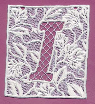Bunting Letter I (Lace)