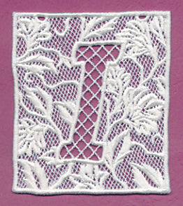 Bunting Letter I (Lace)