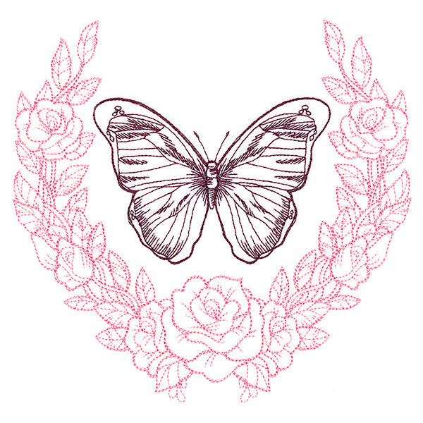 Victorian Laurels Butterfly (Vintage)