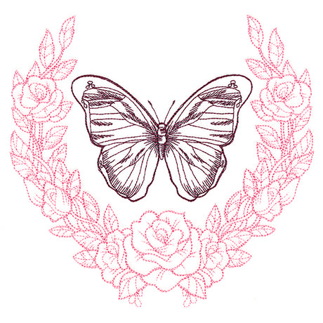 Victorian Laurels Butterfly (Vintage)