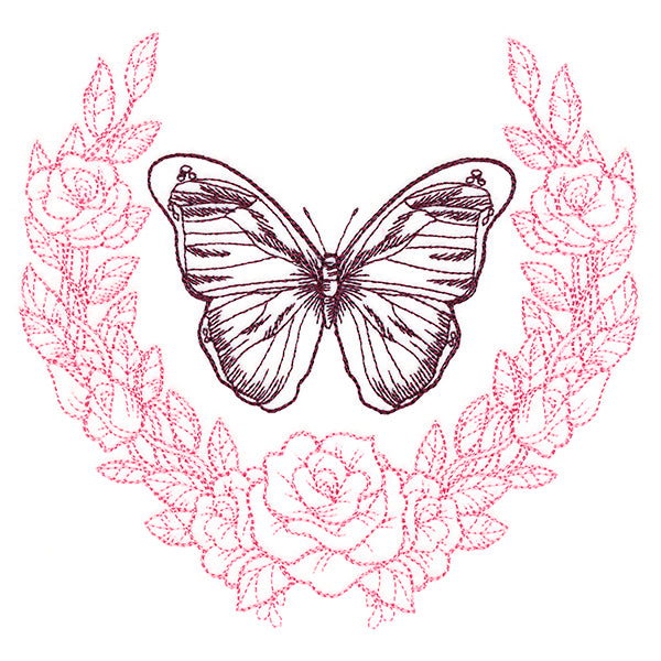 Victorian Laurels Butterfly (Vintage)