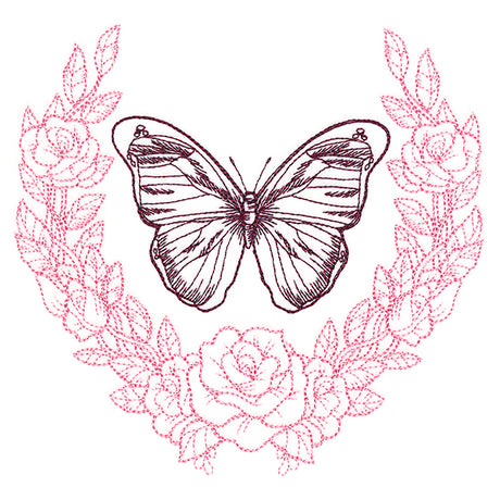 Victorian Laurels Butterfly (Vintage)