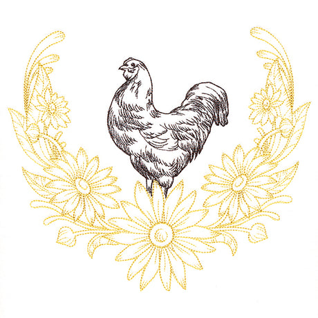 Victorian Laurels Hen (Vintage)