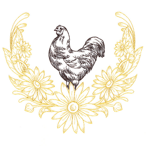 Victorian Laurels Hen (Vintage)